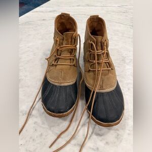 Womens Leather Sorel Out’n’About Boots, Elk, Size 9